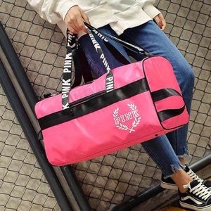 New Pink Duffle Gym Bag